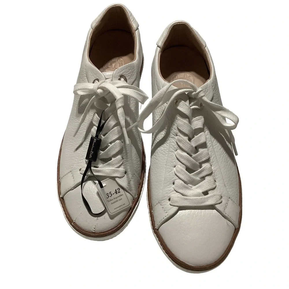 MASSIMO DUTTI NWT Leather Sneakers - Size 7 (EU‎ Size 38)